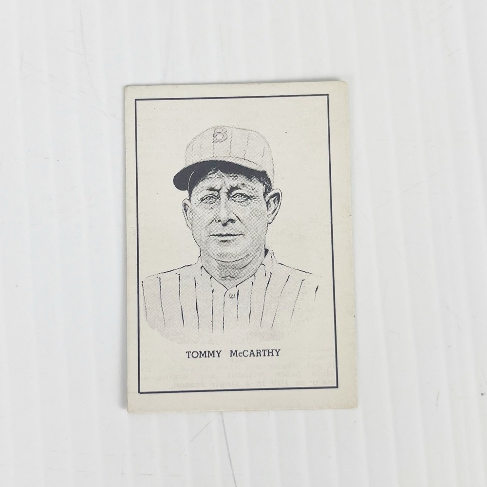 Vintage 1950 Callahan Hall of Fame Tommy McCarthy Baseball Trading Card